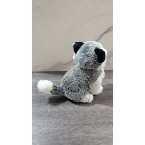 Plush Husky Dog Toy By TB Toy Trading Co 9" Gray & White Stuffed Animal - Picture 6 of 11